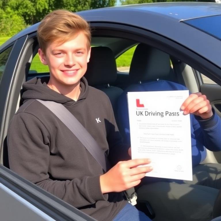 Student passed driving test