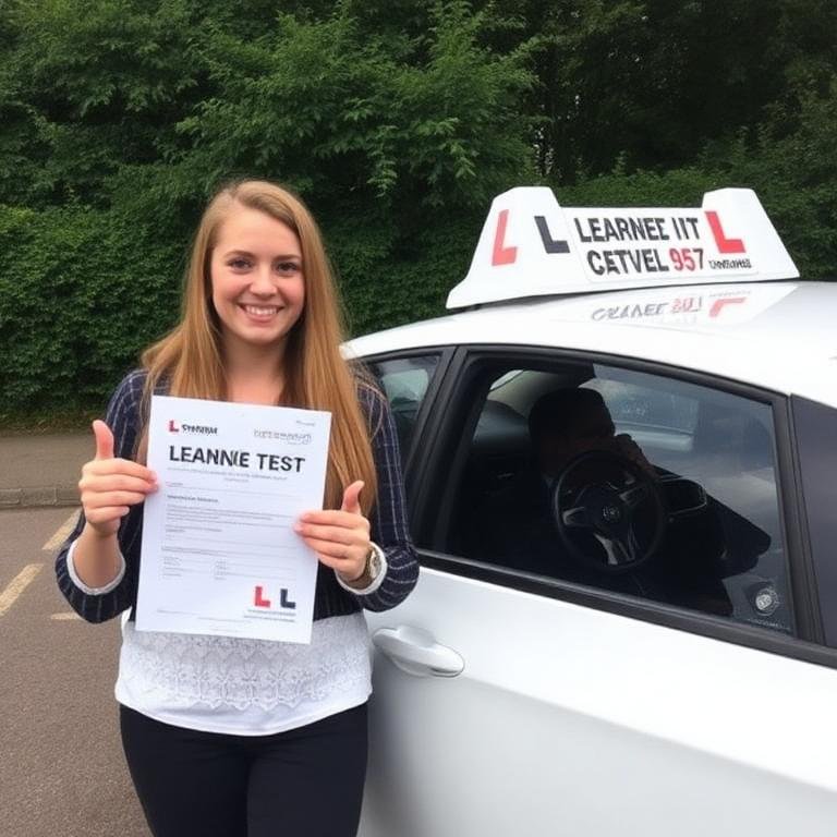 Student passed driving test